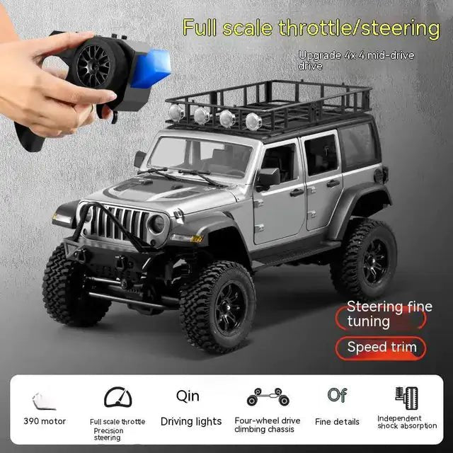 Rc Car Adult Professional 2.4g 4wd Climbing Buggy With Led Light