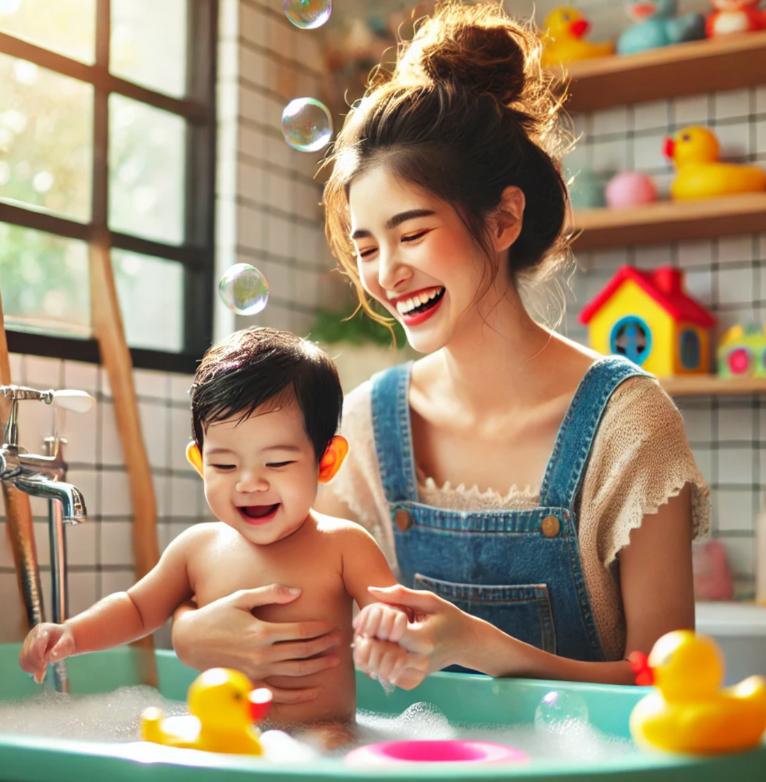 Joyful Splashes: Making Bath Time a Cherished Bonding Moment with Your Baby