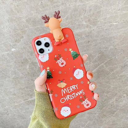 3D Christmas Reindeer Case – Whimsical Holiday Protection for Your Phone 🎄🦌