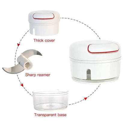 Food Shredder – Manual Mini Processor for Effortless Kitchen Prep