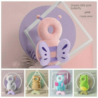 1 - 3T Toddler Safety Head Protector Cushion: Unicorn and Bee Cartoon Design