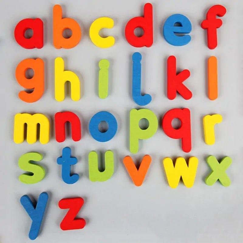 1 Set Wooden Number Alphabet Learning Cards