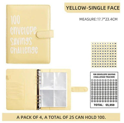 100 Envelope Savings Challenge Binder