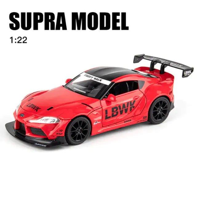 1:22 Toyota SUPRA Track Alloy Sports Car Model