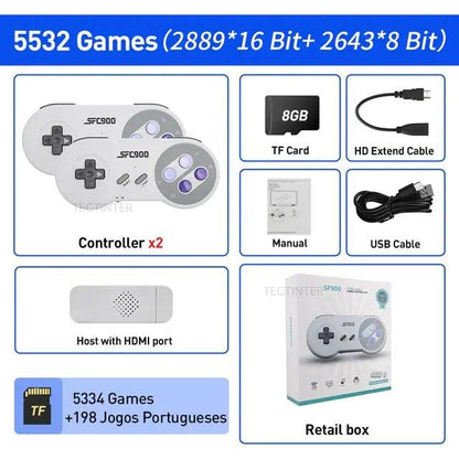 1500 Games HDMI - Compatible Video Game Console for SNES/NES