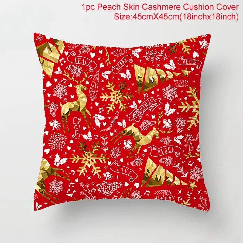 Cozy Up with Our Festive Cartoon Christmas Pillow Cover 🎄✨