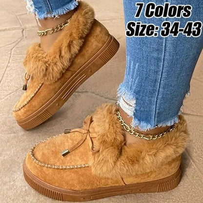 Snow Boots – Stylish Faux Fur Winter Boots with Cozy Warmth & Traction