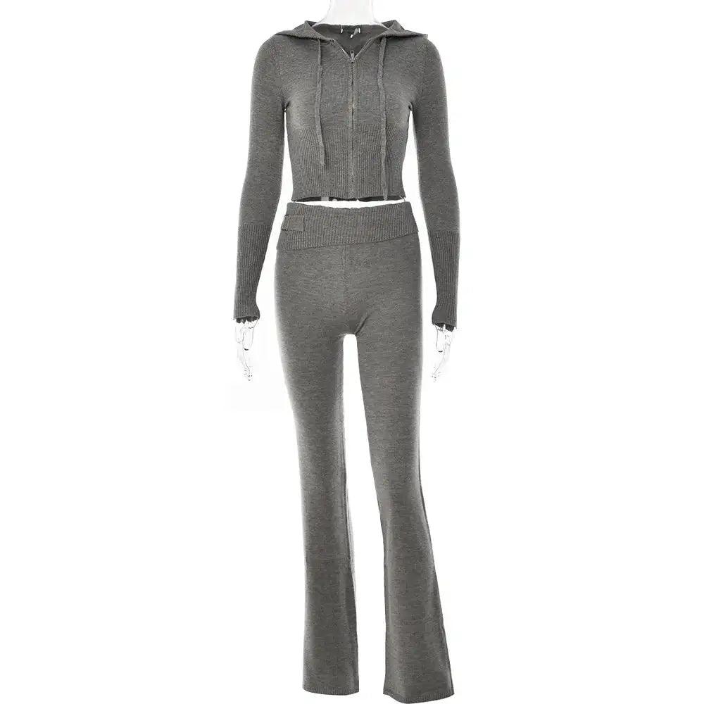 2 Piece - Set Trousers Hoodie Tracksuit