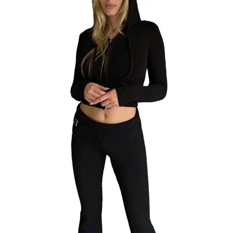 2 Piece - Set Trousers Hoodie Tracksuit