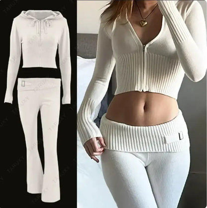 2 Piece - Set Trousers Hoodie Tracksuit