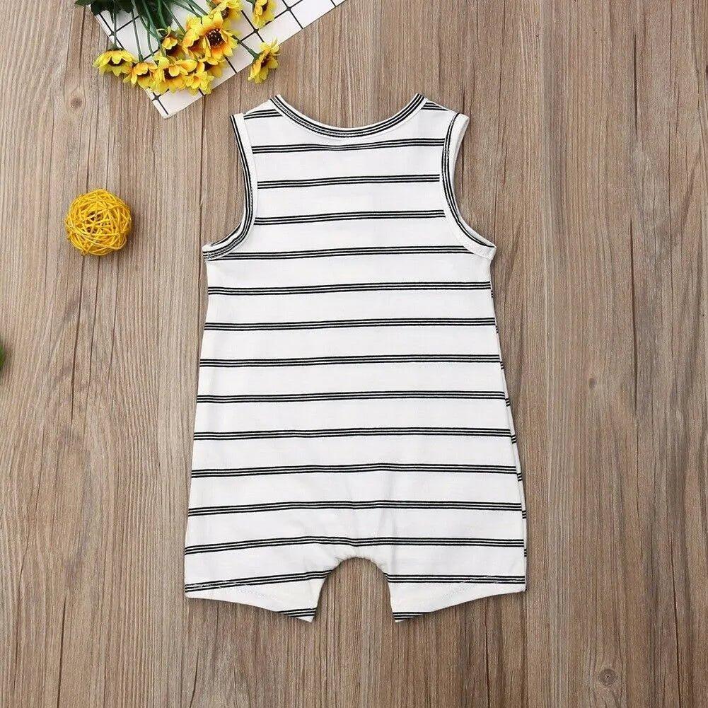 2019 Baby Striped Romper: Sleeveless Summer Outfit