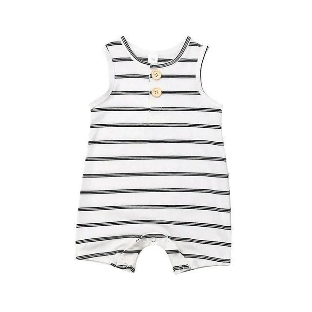 2019 Baby Striped Romper: Sleeveless Summer Outfit