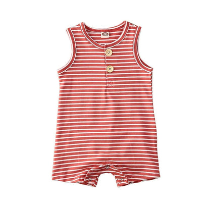 2019 Baby Striped Romper: Sleeveless Summer Outfit