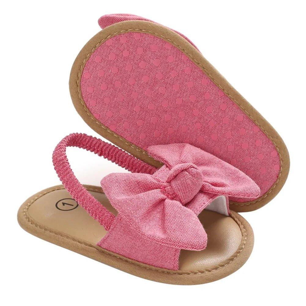 2020 Baby Girls Bow Knot Sandals: Summer Soft Sole Princess Shoes