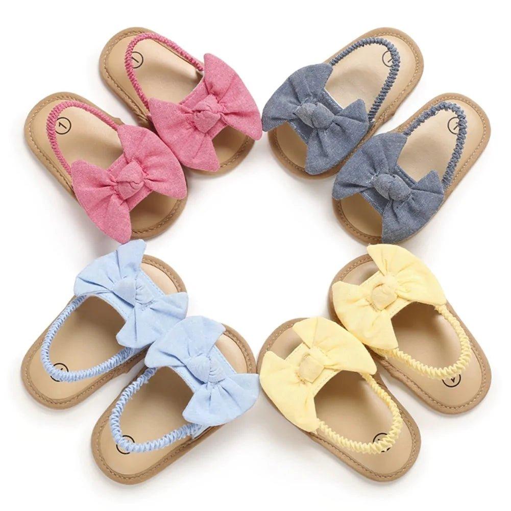 2020 Baby Girls Bow Knot Sandals: Summer Soft Sole Princess Shoes