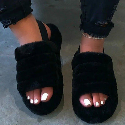 2020 Women Indoor Fur Slides