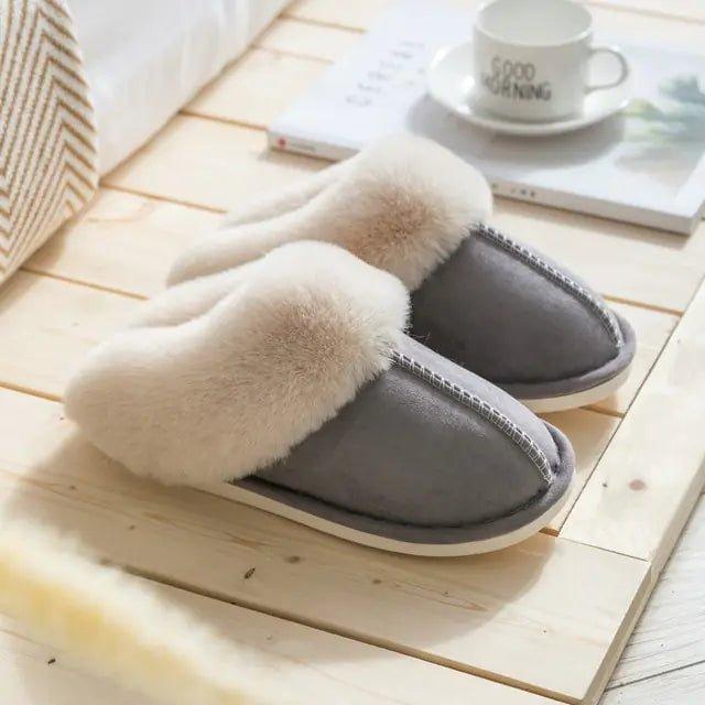 2022 Winter Warm Home Fur Slippers Women