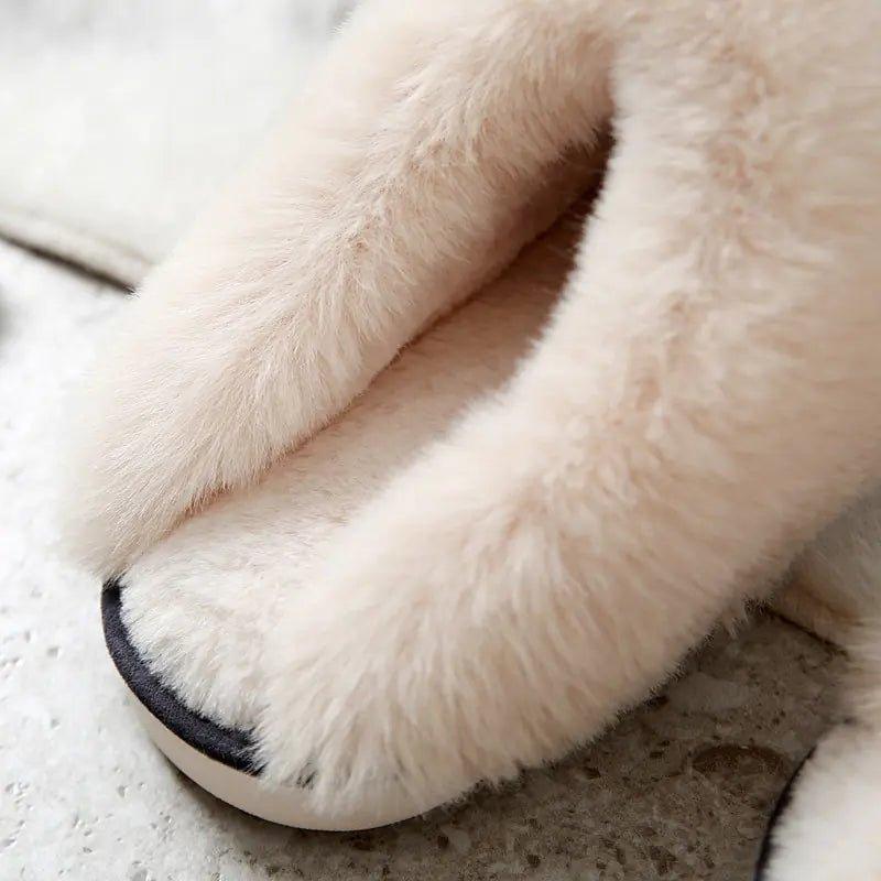 2022 Winter Warm Home Fur Slippers Women