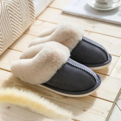 2022 Winter Warm Home Fur Slippers Women