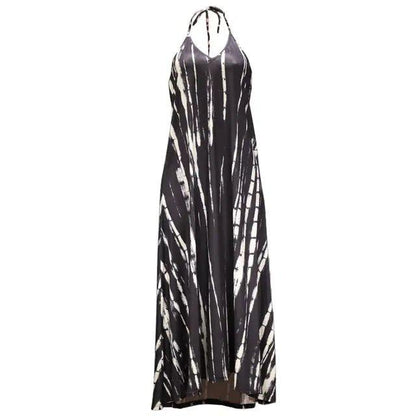 2023 Women's Sexy Sleeveless Necktie Maxi Dress