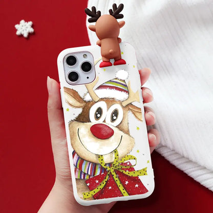 3D Merry Christmas Phone Case – Festive & Protective Holiday Charm