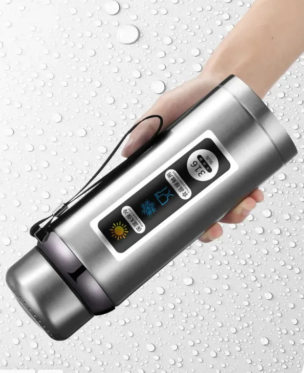 Stay Hydrated with Our Smart Thermos: Advanced 316 Stainless Steel Bottle with LED Display - Home Kartz