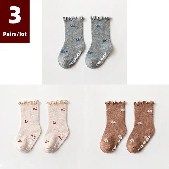 3 Pairs of Anti - Slip Children's Socks