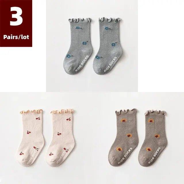 3 Pairs of Anti - Slip Children's Socks