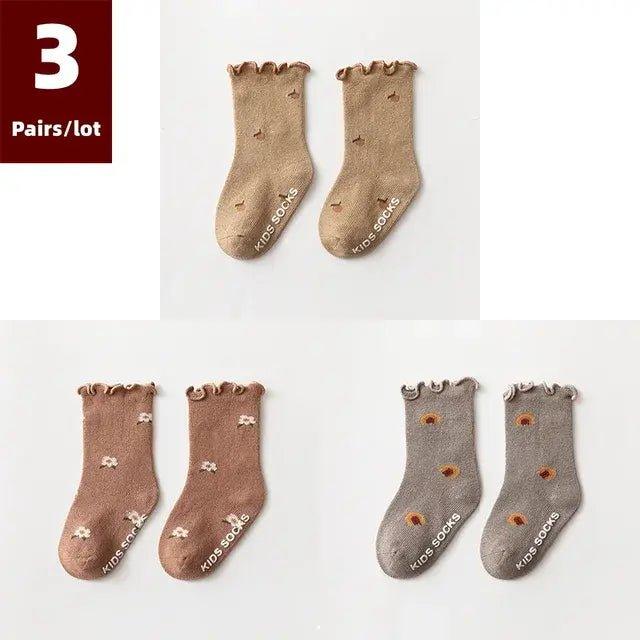 3 Pairs of Anti - Slip Children's Socks