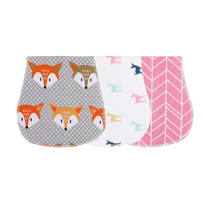 3 Pieces Soft Baby Bibs Set