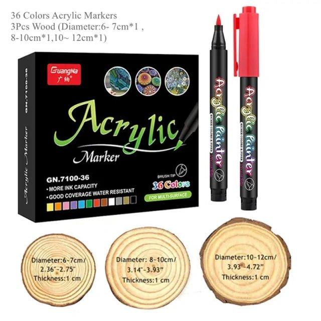 36 Colors Acrylic Paint Pens