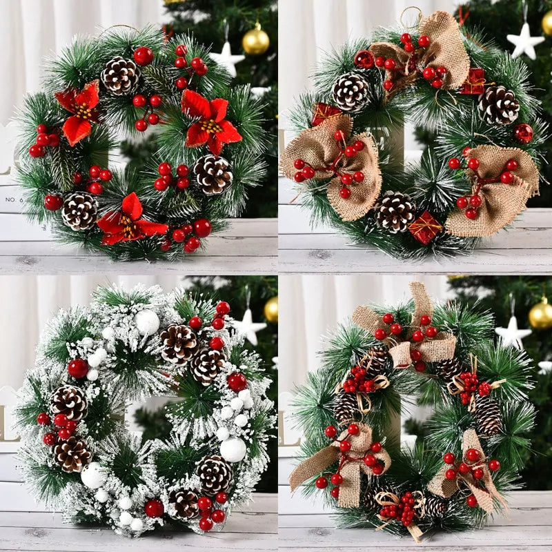 Festive Christmas Wreath Door Garlands – Add Holiday Cheer to Your Door