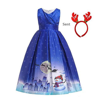 Charming Children's Christmas Dress – Festive Holiday Party Outfit for Girls