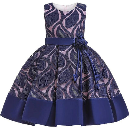 Adorable Baby Girls Flower Striped Dress: Style and Comfort Combined!