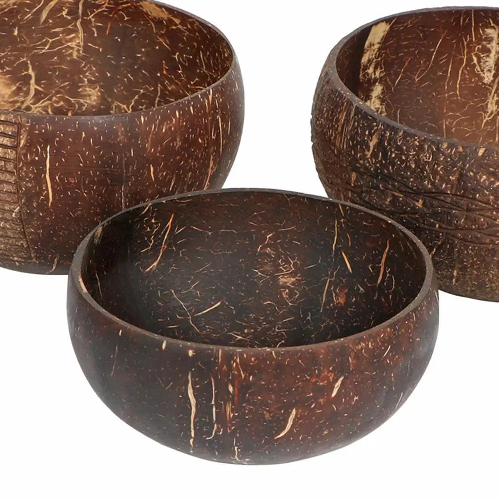 Coconut Shell Food Container Set - Eco-Friendly, Stylish, & Versatile Storage Solution