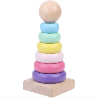 Macaron Rainbow Tower Building Blocks Toy