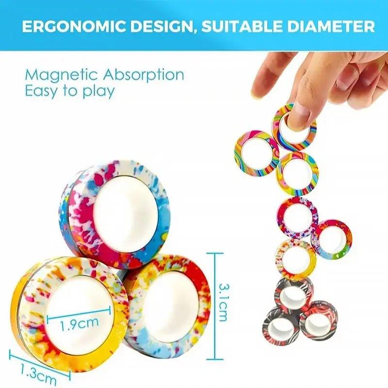 3Pcs Magnetic Rings Anti-Stress