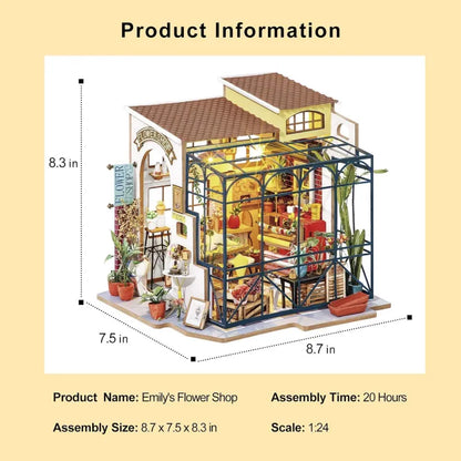 Explore Your Creativity with the Rolife DIY Miniature House Kit: Emily's Flower Shop 🌸🏡