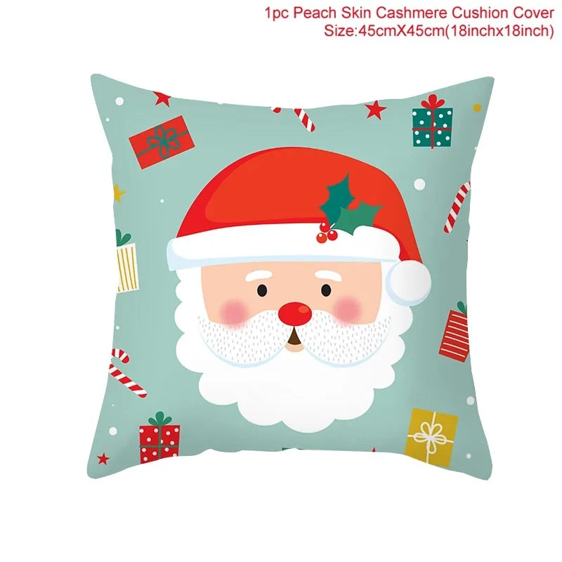 Cozy Up with Our Festive Cartoon Christmas Pillow Cover 🎄✨