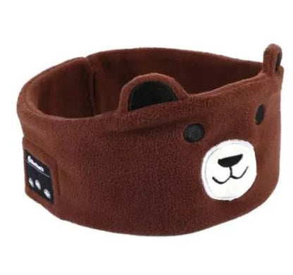 Snuggle Up and Sleep Soundly with Our Plush Animal Bluetooth Sleep Headband! - Home Kartz