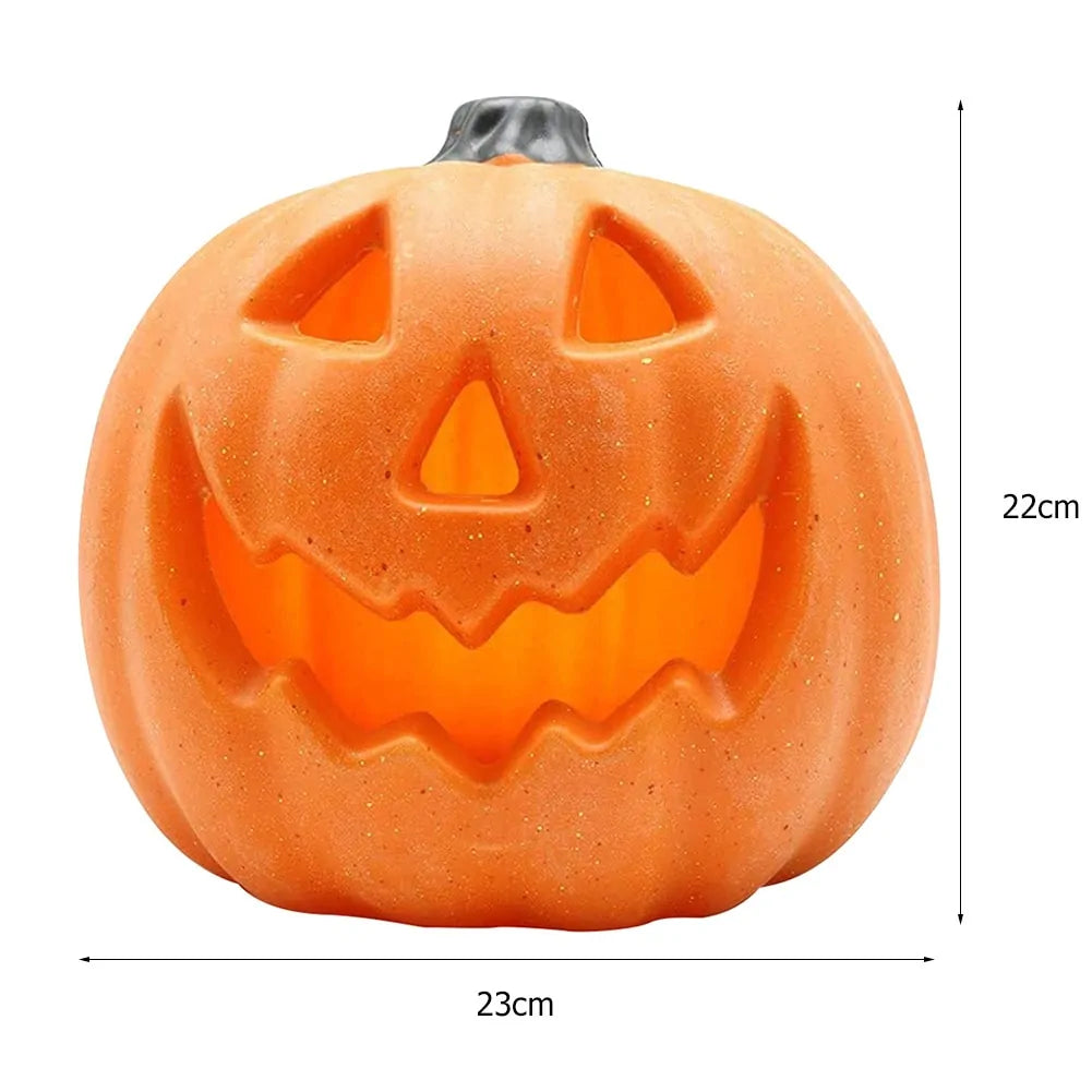 Light Up Halloween with the LED Pumpkin Lantern Night Light – Safe and Spooky Decor