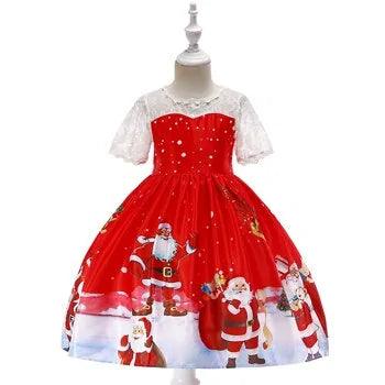 Cartoon Cosplay Snowflake Princess Dress - Become a Winter Wonderland Royalty