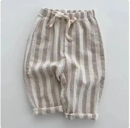 Vintage Linen Cotton Stripe Pants – Timeless Style & Unmatched Comfort