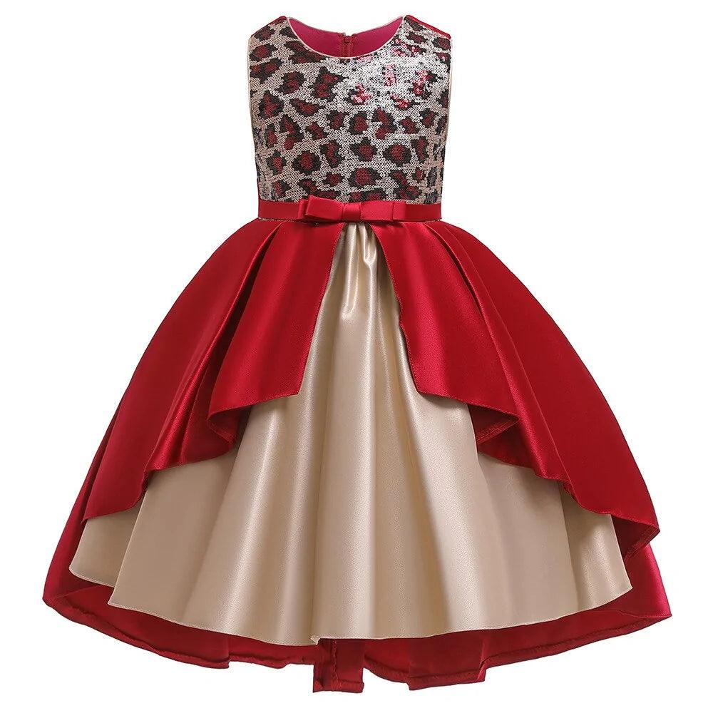 Sequined Bow Dress: Sophistication and Charm for Your Little Fashionista