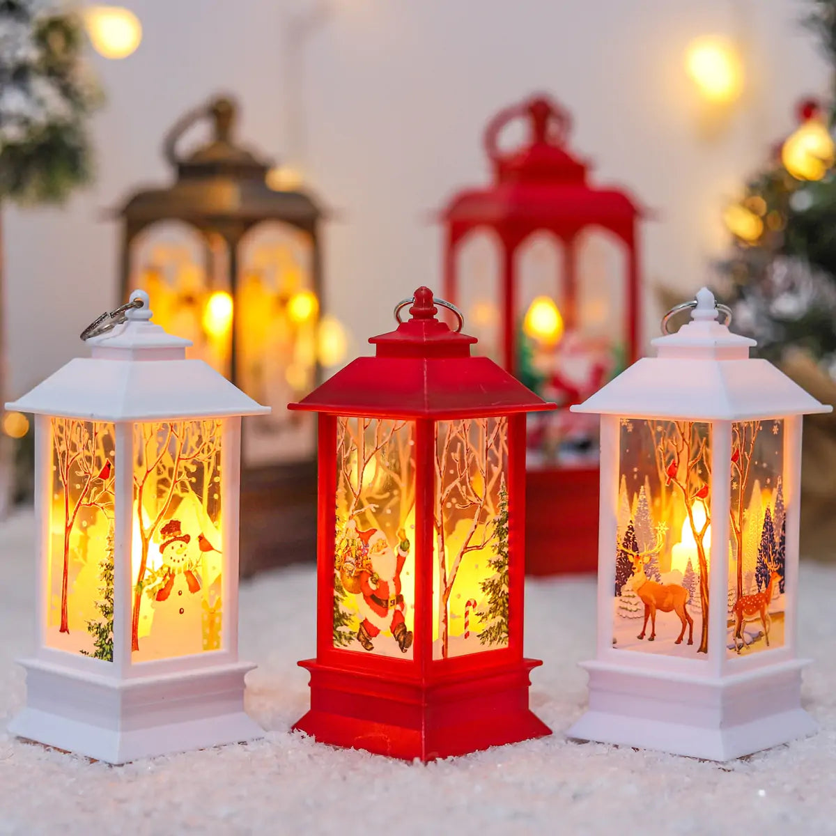 Illuminate Your Home with Christmas Lantern Light – Warm Festive LED Holiday Décor