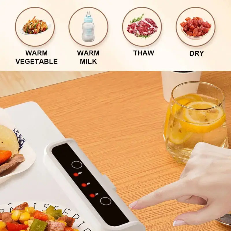 Fast Heating Electric Warming Tray – Keep Meals Warm & Ready to Serve Anytime