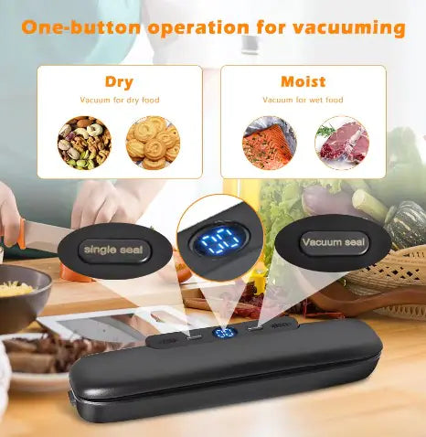 Food Vacuum Sealer – Powerful, Compact Machine for Freshness and Easy Food Storage