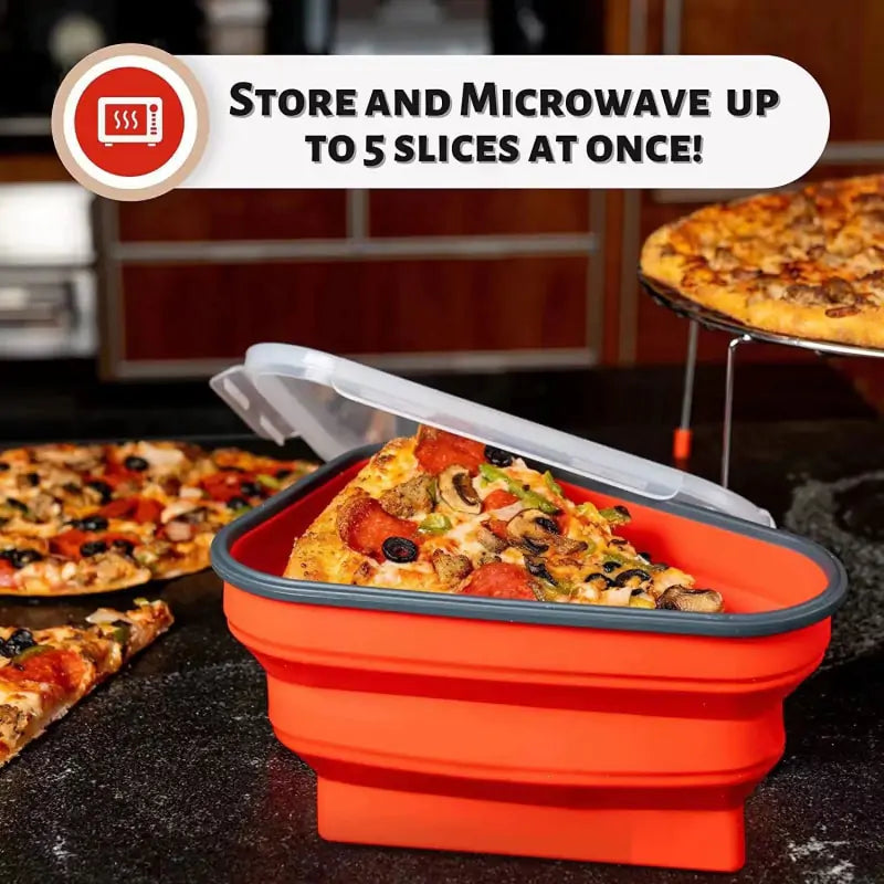 Foldable Pizza Container – Keep Pizza Fresh, Fold & Store 🍕 - Home Kartz