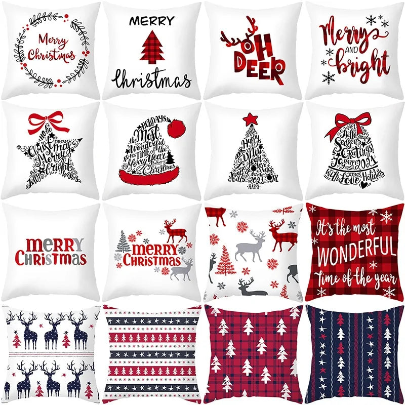 Cozy Up with Our Festive Cartoon Christmas Pillow Cover 🎄✨