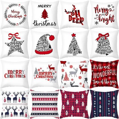 Cozy Up with Our Festive Cartoon Christmas Pillow Cover 🎄✨